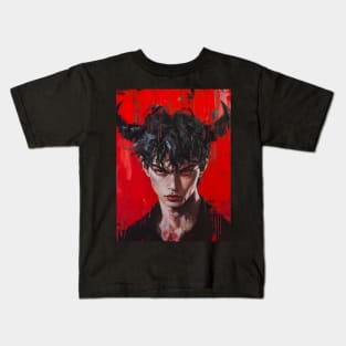 Soul-Shaking Despair: Unleashing Devilman CryBaby's Dark Fantasy Kids T-Shirt